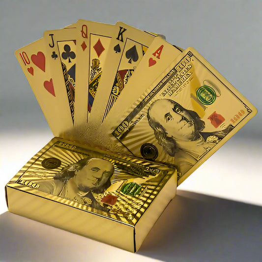 Gold Foil Poker Cards